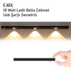 Cata CT-2464 40cm Bella Slim Kabinet Armatürü Şarjlı Sensörlü 3200K 4000K 6500K