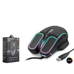 Hadron Bomber G350 Kablolu Oyuncu Mouse Rgb 6400Dpi 150Cm Siyah