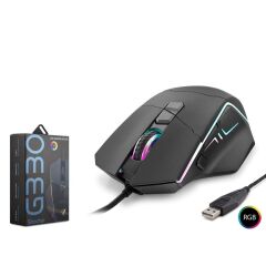 Hadron Shooter G330 Kablolu Oyuncu Mouse Rgb 6400Dpi 150Cm Siyah