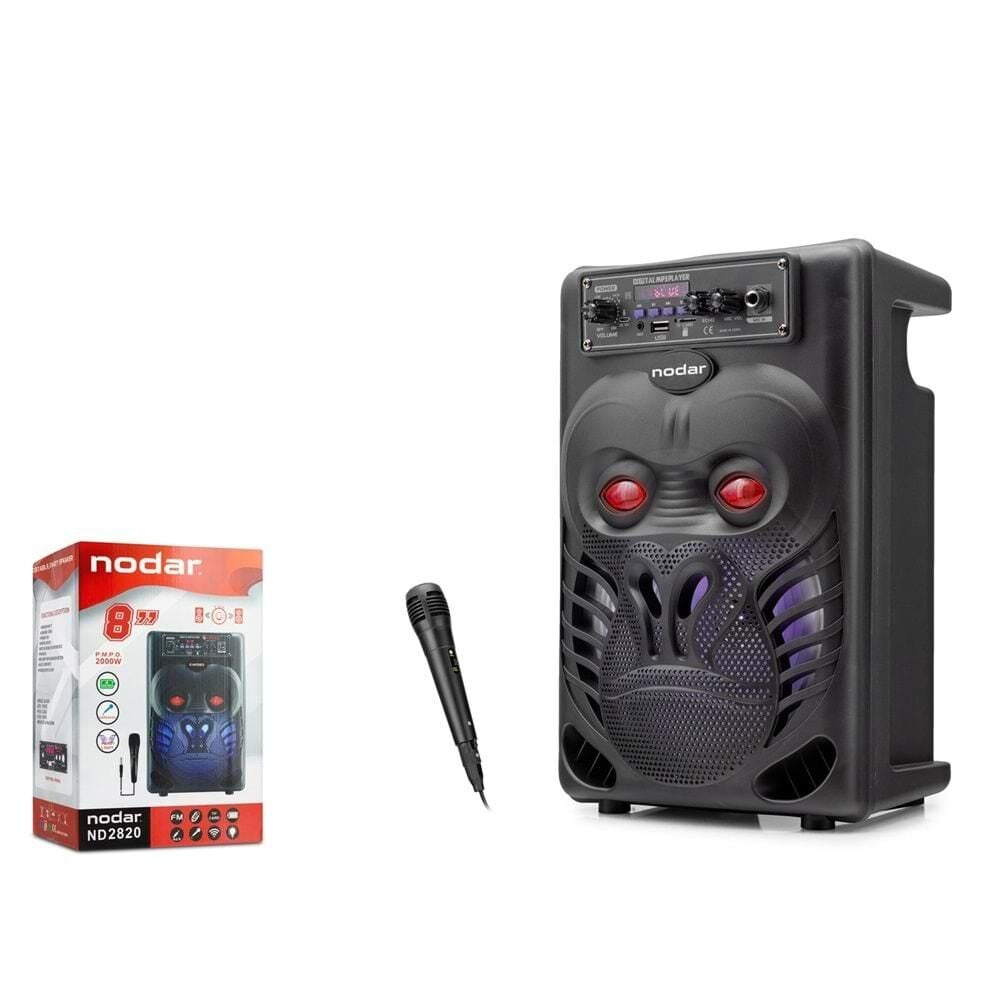 Nodar Nd2820 Bluetooth Karaoke Speaker 8'' 340*227*176Mm Siyah