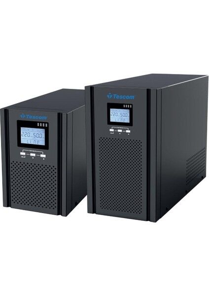 Tescom Teos+ 3kva 1f/1f (6X9AH) 5/10DK LCD Onlıne Ups