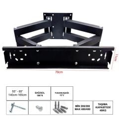 55-65'' 140-165cm Lcd Askı Aparatı 6 kollu Hareketli UFİX UF-7011H