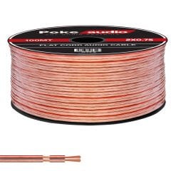 2X0.75 Hoparlör Kablosu Şeffaf Kordon Makaralı 100mt PK-1420