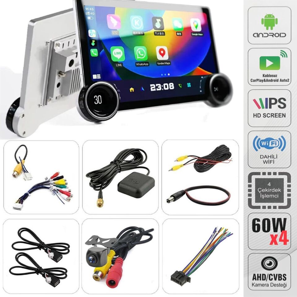 10.1'' Android Oto Tablet 4-64 Kameralı Rose DC-8710BT-464