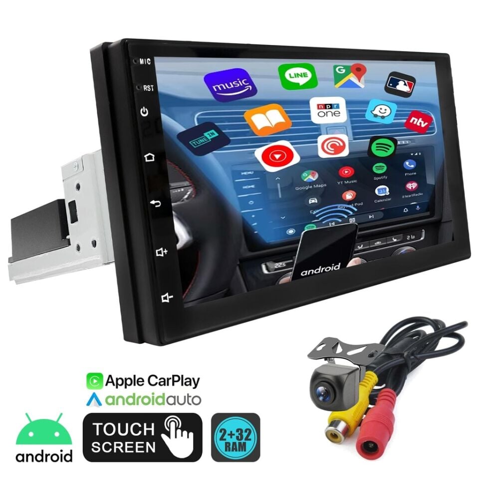 7'' Android Teyp 2-32 Kameralı Şahin Rose DC-8450BT-232