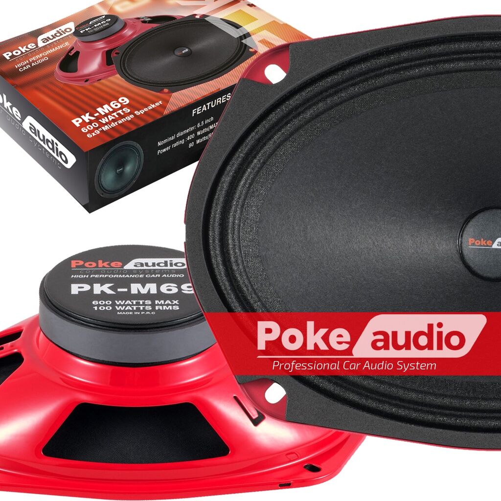 Oto Midrange Oval 600w 100rms 2 Adet Poke PK-M69