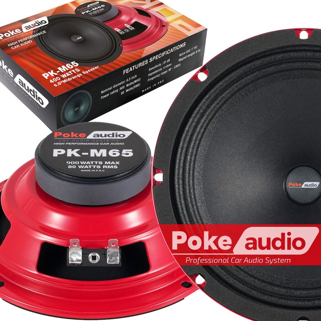 Oto Midrange 16cm 900w 100rms 2 Adet Poke PK-M65