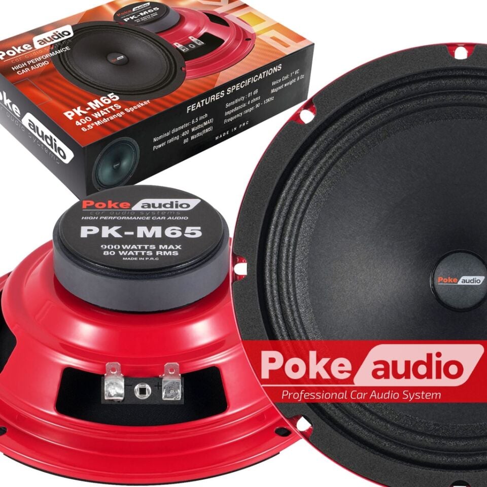 Oto Midrange 16cm 900w 100rms 2 Adet Poke PK-M65