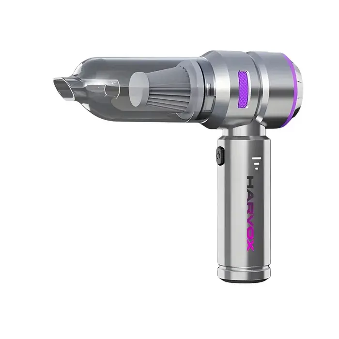 Harvox 16000PA Güçlü Vakum Araç Süpürgesi Taşınabilir Çantalı 6000MAH Bataryalı Üflemeli