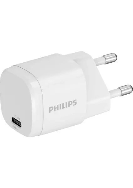 PHILIPS 20W USB-C TYPE-C GİRİŞLİ ŞARJ BAŞLIĞI