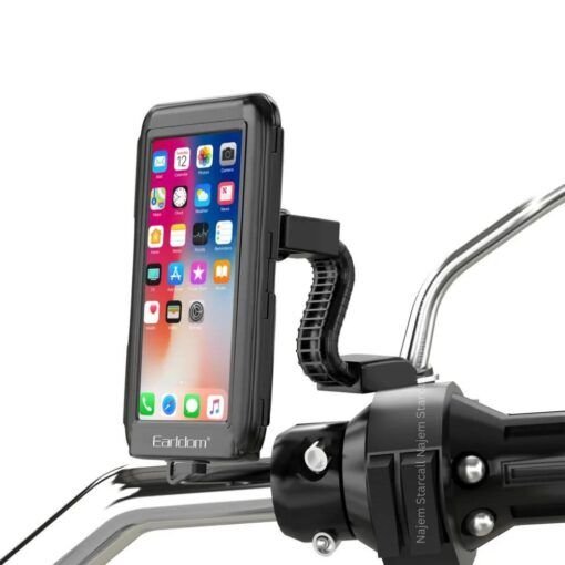 Earldom EH139 Motosiklet Için Su Geçirmez Ayarlanabilir Telefon Tutucu