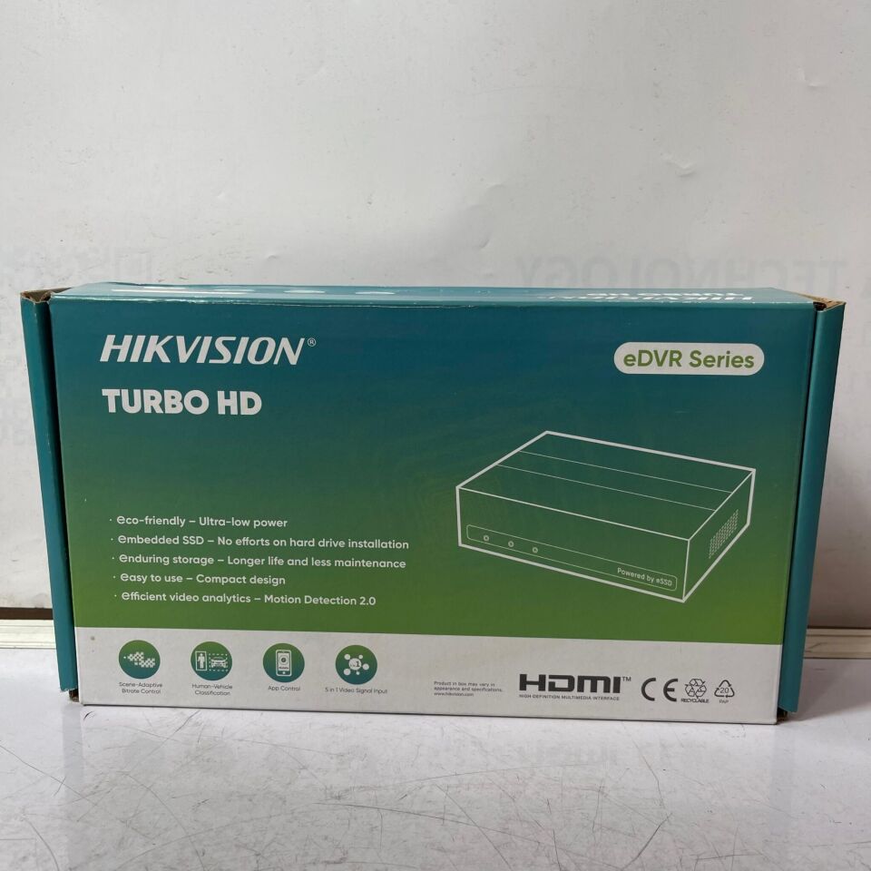 Hikvision KAYIT CİHAZI  2MP 4CH Audio E-DVR (With Inbuilt 300GB SSD)